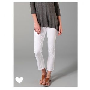 Vince Crop Baby Bell White Pants 26